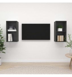 Meubles TV muraux 2 pcs...