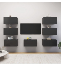 Meubles TV 7 pcs Gris...