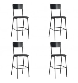 Chaises de bar lot de 4...