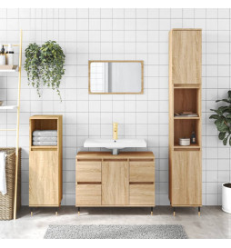 Armoire salle de bain chêne...