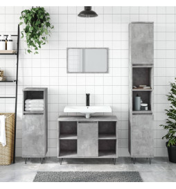 Armoire salle de bain gris...