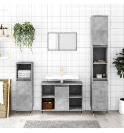 Armoire salle de bain gris...