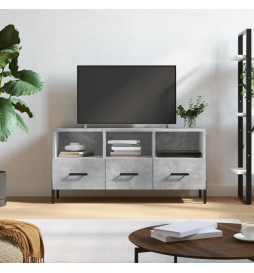 Meuble TV gris béton...