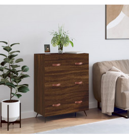 Commode chêne marron 69,5 x...