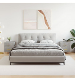 Tables de chevet 2pcs gris...