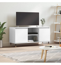 Meuble TV blanc brillant...