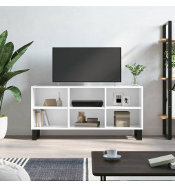 Meuble TV blanc brillant...
