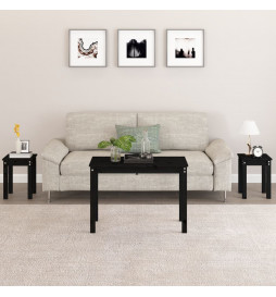 Tables gigognes 3 pcs Noir...