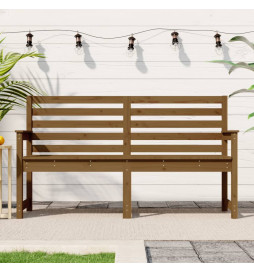 Banc de jardin marron miel...