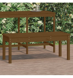 Banc de jardin marron miel...