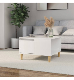 Table basse blanc brillant...