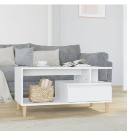 Table basse Blanc brillant...
