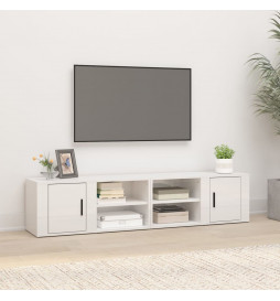 Meubles TV 2 pcs Blanc...