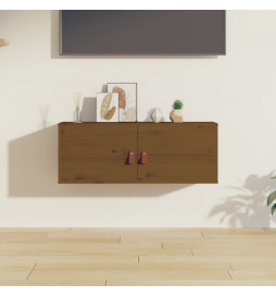 Armoire murale Marron miel...