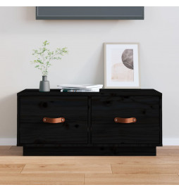 Meuble TV Noir 80x34x35 cm...
