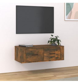Armoire TV suspendue Chêne...
