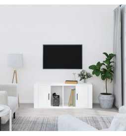 Meuble TV Blanc 100x35x40...