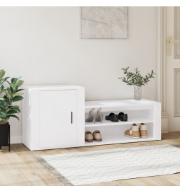 Armoire à chaussures Blanc...
