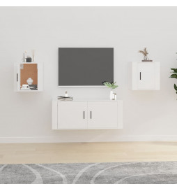 Meubles TV muraux 2 pcs...