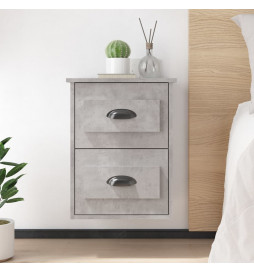 Table de chevet murale gris...
