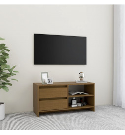 Meuble TV Marron miel...