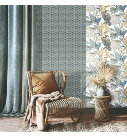 Topchic Papier peint Fans Bleu