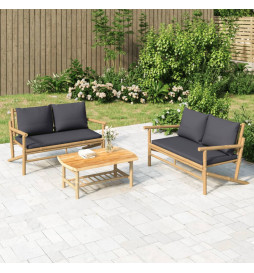Salon de jardin 2 pcs avec...