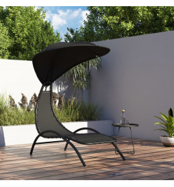 Chaise longue avec auvent...
