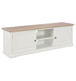 Meuble TV blanc 110x30x40...