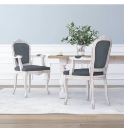 Chaises à manger 2 pcs gris...