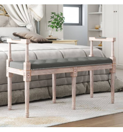 Banc Gris foncé 110x40x70...