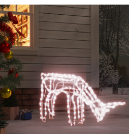 Renne de Noël Blanc chaud...