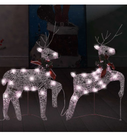 Rennes de Noël 2 pcs Doré...