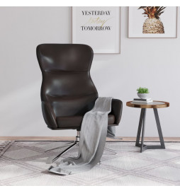 Chaise de relaxation Marron...
