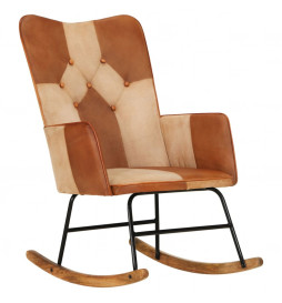 Chaise à bascule Marron...