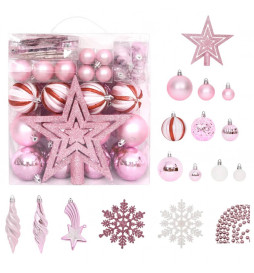 Ensemble de boules de Noël...