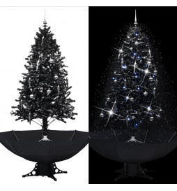 Arbre de Noël neigeux avec...