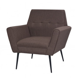 Fauteuil Marron Acier et tissu