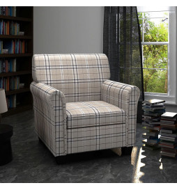Fauteuil avec coussin Crème...