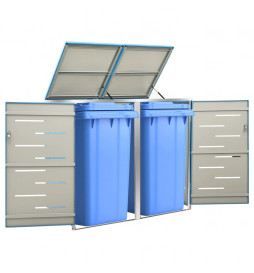 Abri pour deux poubelles...