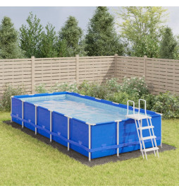 Bâche de piscine gris clair...