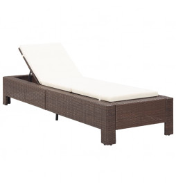 Transat avec coussin Marron...