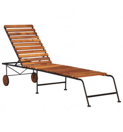 Chaise longue avec pieds en...