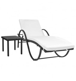 Chaise longue avec coussin...