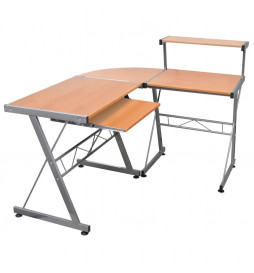 Bureau d'ordinateur d'angle...