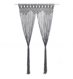 Rideau en macramé...