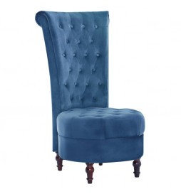 Chaise à dossier haut Bleu...