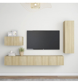 Ensemble de meuble TV 4 pcs...