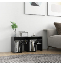 Tables de chevet 2 pcs Noir...