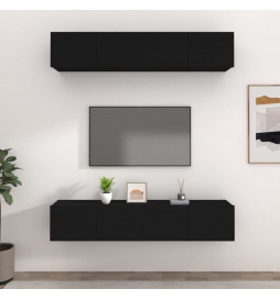 Meubles TV 4 pcs Noir...